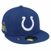 New Era - NFL Blå fitted Keps - Indianapolis Colts NFL Patch Up 59FIFTY Royal Fitted @ Hatstore