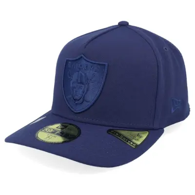 New Era - NFL Blå fitted Keps - Las Vegas Raiders 59FIFTY Color Pack Light Navy A-frame Fitted @ Hatstore