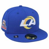 New Era - NFL Blå fitted Keps - Los Angeles Rams NFL Patch Up 59FIFTY Royal Fitted @ Hatstore