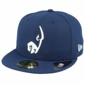 New Era - NFL Blå fitted Keps - Los Angeles Rams Tonal 59Fifty OTC Navy/White Fitted @ Hatstore