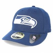 New Era - NFL Blå fitted Keps - Seattle Seahawks Team Classic Low Profile 59Fifty Navy Fitted @ Hatstore