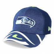 New Era - NFL Blå flexfit Keps - Seattle Seahawks Draft 2017 Navy Flexfit @ Hatstore