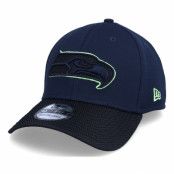 New Era - NFL Blå flexfit Keps - Seattle Seahawks NFL21 Side Line 39THIRTY Navy Flexfit @ Hatstore