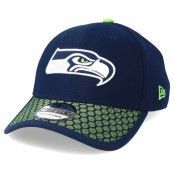 New Era - NFL Blå flexfit Keps - Seattle Seahawks Sideline 39Thirty Navy Flexfit @ Hatstore