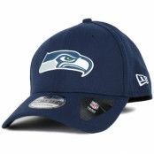 New Era - NFL Blå flexfit Keps - Seattle Seahawks Team Wold Logo 39Thirty @ Hatstore