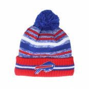 New Era - NFL Blå pom Beanie - Buffalo Bills NFL21 Sport Knit Blue/Red Pom @ Hatstore