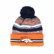 New Era - NFL Blå pom Beanie - Denver Broncos NFL21 Sport Knit Navy/Orange Pom @ Hatstore