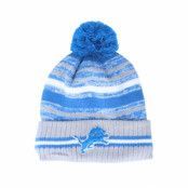 New Era - NFL Blå pom Beanie - Detroit Lions NFL21 Sport Knit Blue/Grey Pom @ Hatstore