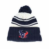 New Era - NFL Blå pom Beanie - Houston Texans NFL22 Sideline Sportknit Navy Pom @ Hatstore