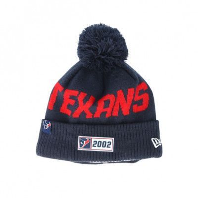 New Era - NFL Blå pom Beanie - Houston Texans On Field 19 Sport Knit Navy/Red Pom @ Hatstore