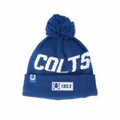 New Era - NFL Blå pom Beanie - Indianapolis Colts On Field 19 Sport Knit Blue/White Pom @ Hatstore