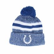 New Era - NFL Blå pom Beanie - Indianapolis Colts Sport Knitted NFL Sideline 23 Blue Pom @ Hatstore