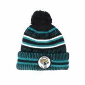 New Era - NFL Blå pom Beanie - Jacksonville Jaguars On Field 19 Sport Knit 2 Teal/Black Pom @ Hatstore