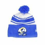 New Era - NFL Blå pom Beanie - Los Angeles Rams NFL22 Sideline Sportknit Blue Pom @ Hatstore