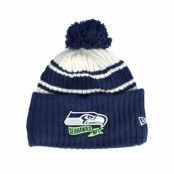 New Era - NFL Blå pom Beanie - Seattle Seahawks NFL22 Sideline Sportknit Navy Pom @ Hatstore