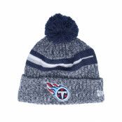 New Era - NFL Blå pom Beanie - Tennessee Titans Sport Knitted NFL Sideline 23 Navy Pom @ Hatstore