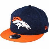 New Era - NFL Blå snapback Keps - Denver Broncos 9Fifty On Field Navy/Orange Snapback @ Hatstore