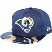 New Era - NFL Blå snapback Keps - Los Angeles Rams Draft 2017 9Fifty Navy Snapback @ Hatstore