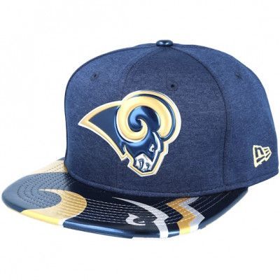 New Era - NFL Blå snapback Keps - Los Angeles Rams Draft 2017 9Fifty Navy Snapback @ Hatstore