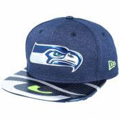 New Era - NFL Blå snapback Keps - Seattle Seahawks Draft 2017 9Fifty Navy Snapback @ Hatstore