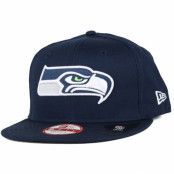 New Era - NFL Blå snapback Keps - Seattle Seahawks Logo Prime 9Fifty Snapback @ Hatstore