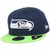 New Era - NFL Blå snapback Keps - Seattle Seahawks Team Classic 9Fifty Snapback @ Hatstore