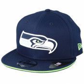 New Era - NFL Blå snapback Keps - Seattle Seahawks Team Navy Snapback @ Hatstore