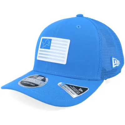 New Era - NFL Blå trucker Keps - Detroit Lions 9SEVENTY Flag Blue Trucker @ Hatstore