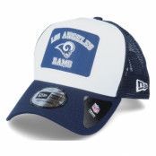 New Era - NFL Blå trucker Keps - Los Angeles Rams Graphic Patch A-Frame White/Navy Trucker @ Hatstore