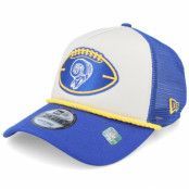 New Era - NFL Blå trucker Keps - Los Angeles Rams Nfl24 Sideline His 9FORTY A-frame Trucker @ Hatstore