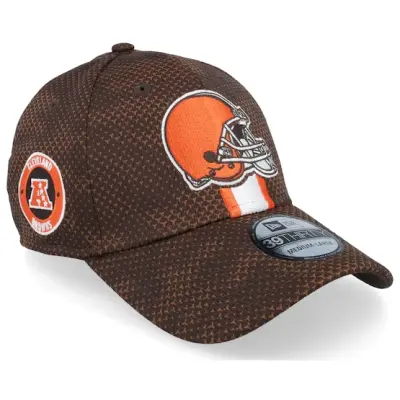 New Era - NFL Brun flexfit Keps - Cleveland Browns NFL24 Sideline 39THIRTY Brown Flexfit @ Hatstore