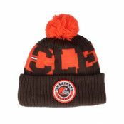 New Era - NFL Brun pom Beanie - Cleveland Browns NFL 20 On field Sport Knit OFC Brown Pom @ Hatstore