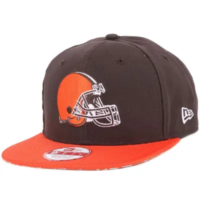 New Era - NFL Brun snapback Keps - Cleveland Browns NFL Sideline 9Fifty Snapback @ Hatstore
