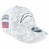 New Era - NFL Camo adjustable Keps - Los Angeles Chargers Nfl24 Salute To Service 9FORTY Camo/White Adjustable @ Hatstore