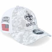 New Era - NFL Camo adjustable Keps - New Orleans Saints Nfl24 Salute To Service 9FORTY Camo/White Adjustable @ Hatstore