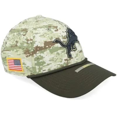 New Era - NFL Camo fitted Keps - Detroit Lions NFL 39THIRTY Salute To Service Camo Fitted @ Hatstore