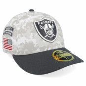 New Era - NFL Camo fitted Keps - Las Vegas Raiders Nfl24 Salute To Service Low Profile 59FIFTY Camo/Graphite Fitted @ Hatstore