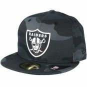 New Era - NFL Camo fitted Keps - Oakland Raiders Essential 59Fifty Charcoal Camo Fitted @ Hatstore