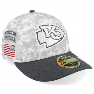 New Era - NFL Camo flexfit Keps - Kansas City Chiefs Nfl24 Salute To Service Low Profile 59FIFTY Camo/Graphite Fitted @ Hatstore