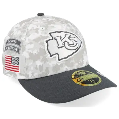 New Era - NFL Camo flexfit Keps - Kansas City Chiefs Nfl24 Salute To Service Low Profile 59FIFTY Camo/Graphite Fitted @ Hatstore