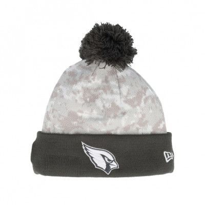 New Era - NFL Camo pom Beanie - Arizona Cardinals Nfl24 Salute To Service Camo/Graphite Pom @ Hatstore