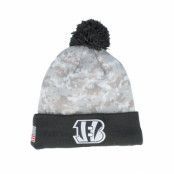 New Era - NFL Camo pom Beanie - Cincinnati Bengals Nfl24 Salute To Service Camo/Graphite Pom @ Hatstore