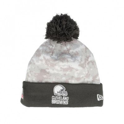 New Era - NFL Camo pom Beanie - Cleveland Browns Nfl24 Salute To Service Camo/Graphite Pom @ Hatstore
