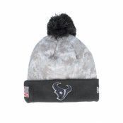 New Era - NFL Camo pom Beanie - Houston Texans Nfl24 Salute To Service Camo/Graphite Pom @ Hatstore