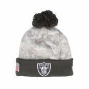 New Era - NFL Camo pom Beanie - Las Vegas Raiders Nfl24 Salute To Service Camo/Graphite Pom @ Hatstore