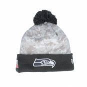 New Era - NFL Camo pom Beanie - Seattle Seahawks Nfl24 Salute To Service Camo/Graphite Pom @ Hatstore