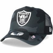 New Era - NFL Camo trucker Keps - Oakland Raiders Core Black Camo Trucker @ Hatstore