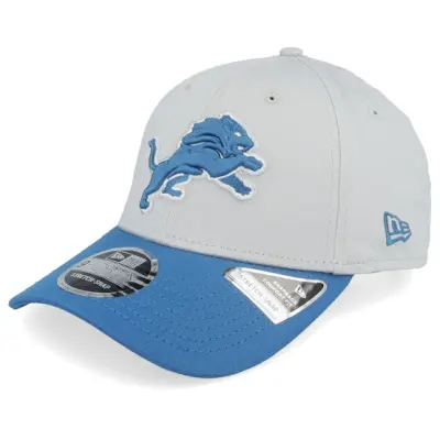 New Era - NFL Grå adjustable Keps - Detroit Lions NFL 9FORTY Grey/Pale Blue Adjustable @ Hatstore