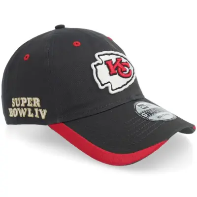 New Era - NFL Grå adjustable Keps - Kansas City Chiefs NFL 9TWENTY Grey/Red Adjustable @ Hatstore
