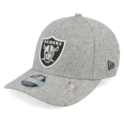New Era - NFL Grå adjustable Keps - Las Vegas Raiders 9FORTY M-Crown Cotton Weave Gray A-frame Adjustable @ Hatstore